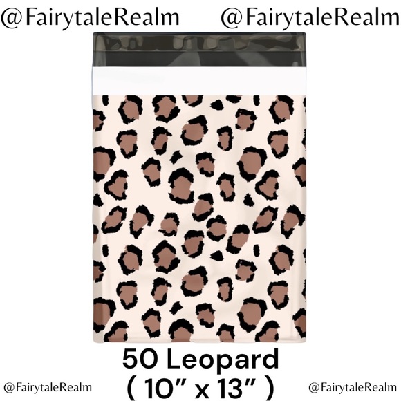 Other - 10”x13” Leopard ( 50 ) Poly Mailers, Shipping Envelopes, Gift Bags